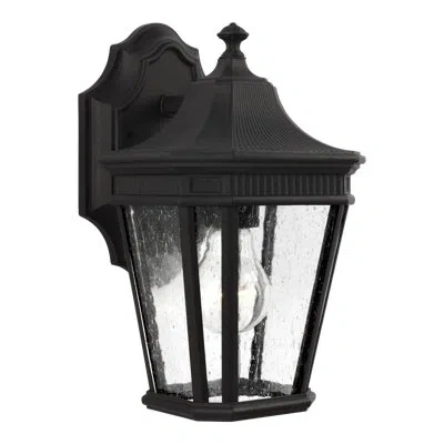 Generation Lighting Cotswold Lane 1 - Bulb Outdoor Wall Lantern In Black