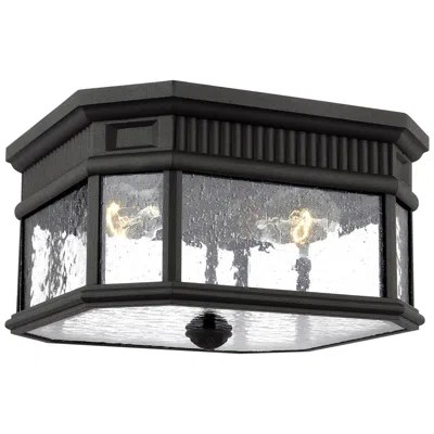 Generation Lighting Cotswold Lane 11 1/2" Black Outdoor Ceiling Light