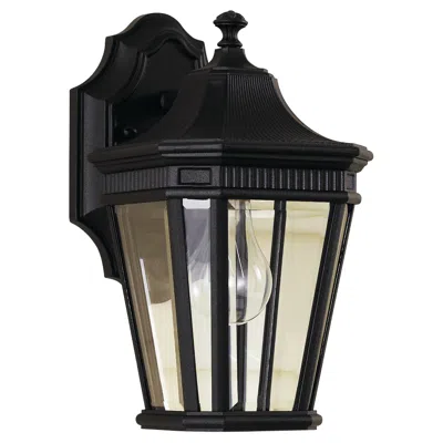 Generation Lighting Cotswold Lane 11 1/2" Black Outdoor Wall Light