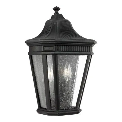 Generation Lighting Cotswold Lane 2 - Bulb Outdoor Wall Lantern In Black