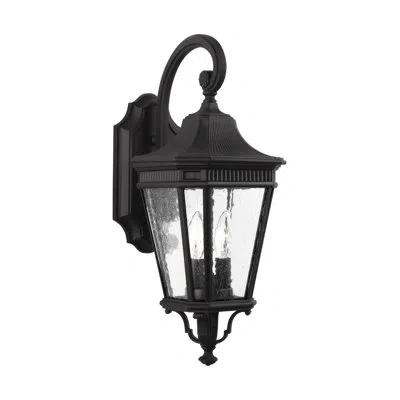 Generation Lighting Cotswold Lane 2 - Bulb Outdoor Wall Lantern In Black
