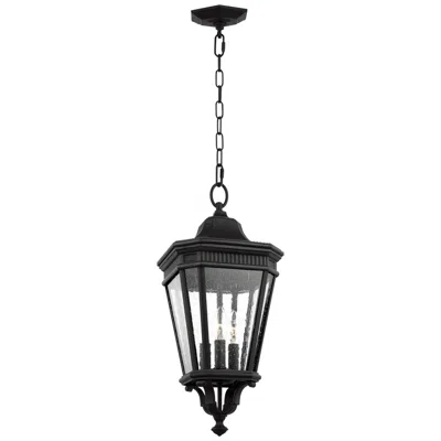 Generation Lighting Cotswold Lane 21 1/2" Black Outdoor Hanging Light