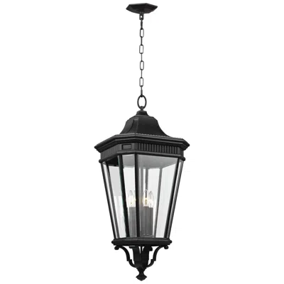 Generation Lighting Cotswold Lane 31" Black And Glass Hanging Light