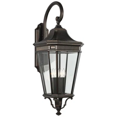 Generation Lighting Cotswold Lane 36 1/4" Bronze And Glass Wall Light