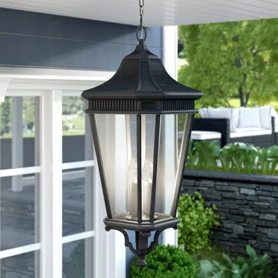 Generation Lighting Cotswold Lane 4 -bulb 31" H Outdoor Hanging Lantern In Black