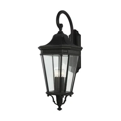 Generation Lighting Cotswold Lane 4-light Outdoor Wall Lantern In Black