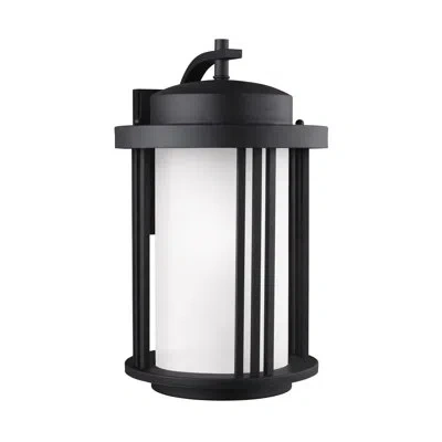 Generation Lighting Crowell 1 - Bulb Outdoor Wall Lantern In Black