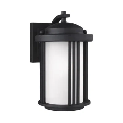 Generation Lighting Crowell 1 - Bulb Outdoor Wall Lantern In Black