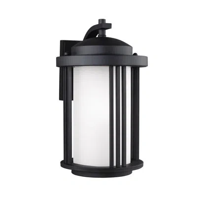 Generation Lighting Crowell 1 - Bulb Outdoor Wall Lantern In Black