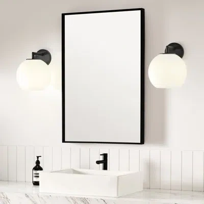 Generation Lighting Danley Modern Dimmable 1-light Outdoor Fixture In Textured Black With Milk Glass Shade For Outdoor E In Noir Texturé;textured Black