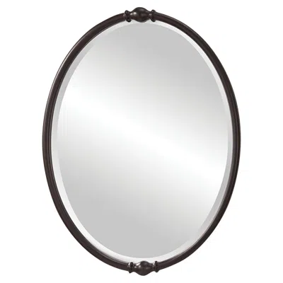 Generation Lighting Dannis 32 3/4" Oil-rubbed Bronze Oval Wall Mirror