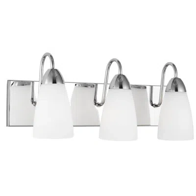 Generation Lighting Dimmable Vanity Light In Chrome