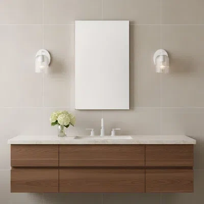 Generation Lighting Eisele Small Vanity In Matte White