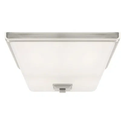 Generation Lighting Ellis Harper 2 - Light 13" Simple Geometric Flush Mount In Brushed Nickel