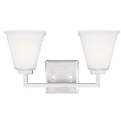 Generation Lighting Ellis Harper 2-light Dimmable Vanity Light In Brushed Nickel