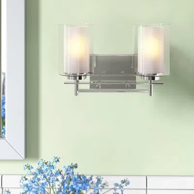 Generation Lighting Elmwood Park 2-light Dimmable Vanity Light In Brushed Nickel