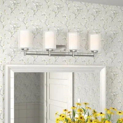 Generation Lighting Elmwood Park 4-light Dimmable Vanity Light In Brushed Nickel