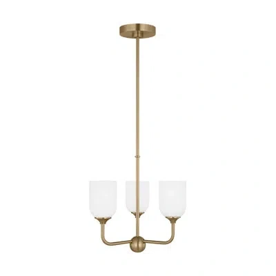 Generation Lighting Emile 3 - Light Chandelier In Gold