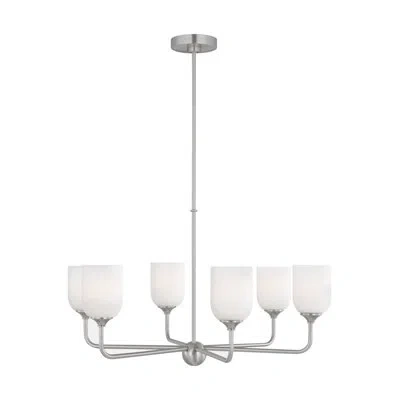 Generation Lighting Emile 6 - Light Chandelier In Brushed Nickel