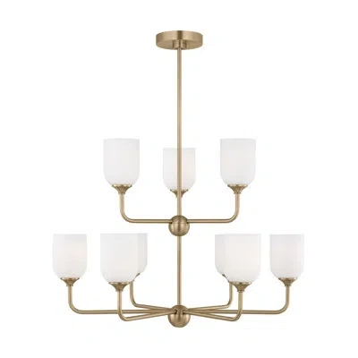 Generation Lighting Emile 9 - Light Chandelier In Gold