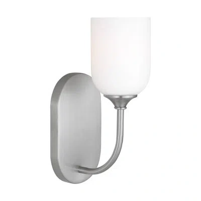 Generation Lighting Emile Vanity Light In Brushed Steel
