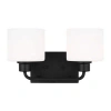 Generation Lighting Emmeram 2 -light Dimmable Vanity Light In Black