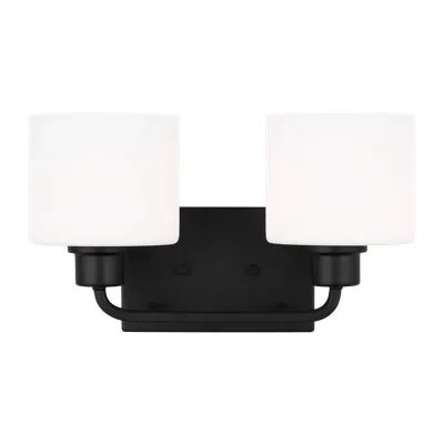 Generation Lighting Emmeram 2 -light Dimmable Vanity Light In Black