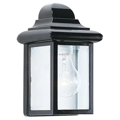 Generation Lighting Georgian Outdoor Wall Lantern In Black