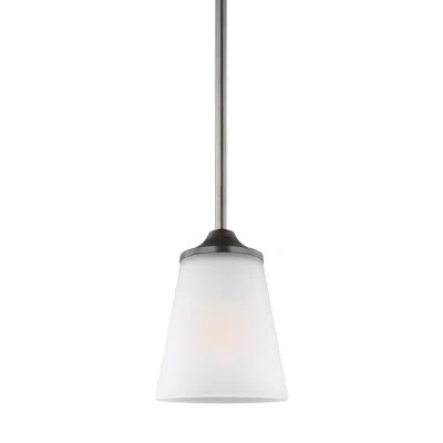 Generation Lighting Hanford 1-light Single Cone Pendant In Burnt Sienna