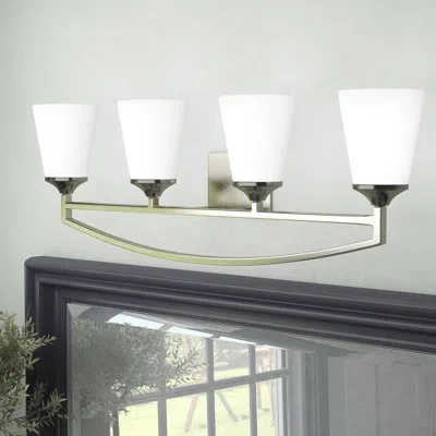 Generation Lighting Hanford 4-light Dimmable Vanity Light In Brushed Nickel
