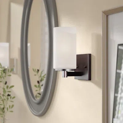 Generation Lighting Hettinger 1-light Dimmable Bath Sconce In Burnt Sienna