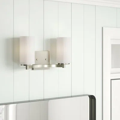 Generation Lighting Hettinger 2-light Dimmable Vanity Light In Brushed Nickel