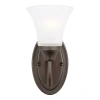 Generation Lighting Holman 1-light Dimmable Armed Sconce In Bronze