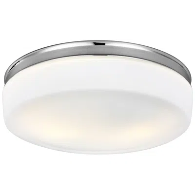 Generation Lighting Issen 13 1/2" Wide 2-light Chrome Ceiling Light