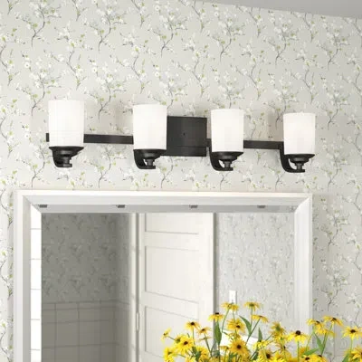 Generation Lighting Kemal 4-light Dimmable Vanity Light In Midnight Black