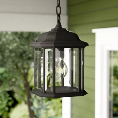 Generation Lighting Kent Black 1 -bulb 10.5" H Outdoor Hanging Lantern