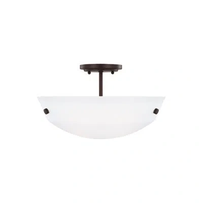 Generation Lighting Kerrville 2-light Bowl Pendant In Bronze