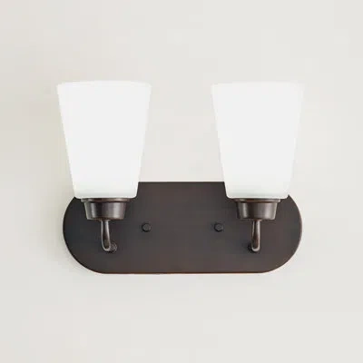 Generation Lighting Kerrville 2-light Dimmable Vanity Light In Bronze