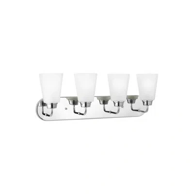 Generation Lighting Kerrville 4-light Dimmable Vanity Light In Chrome