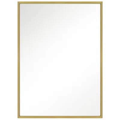 Generation Lighting Kit 24" X 36" Brass Rectangular Wall Mirror