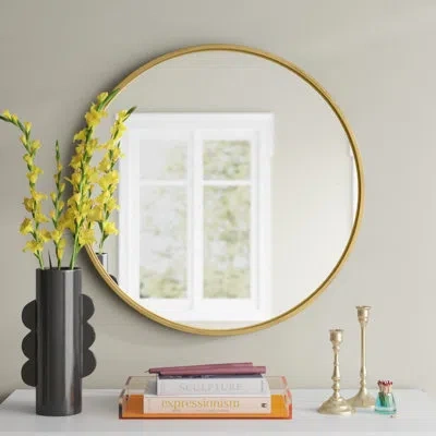 Generation Lighting Kit Modern Vanity Mirror In Burnished Brass