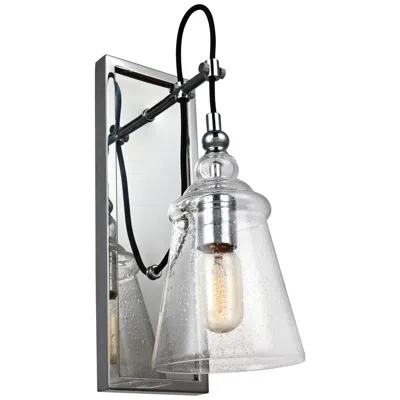 Generation Lighting Loras 17" High Chrome Wall Sconce