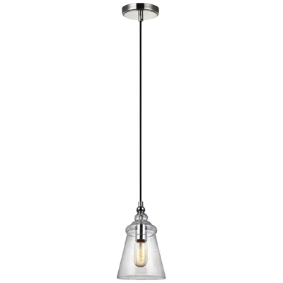 Generation Lighting Loras Chrome Pendant 1 A19 75 Watt In Silver