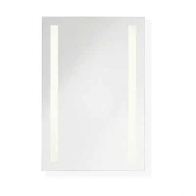 Generation Lighting Lustro Rectangle Frameless Wall Mirror In White