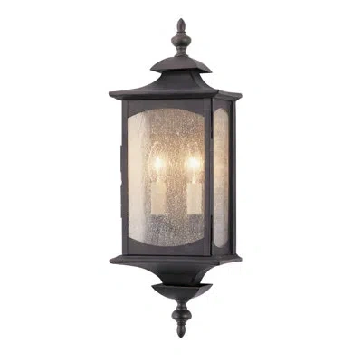 Generation Lighting Market Square Oil Rubbed Bronze 2 - Bulb Frosted Glass Outdoor Wall Lantern