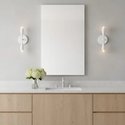 Generation Lighting Matheny Small Bath In Matte White,white