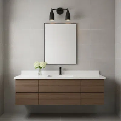 Generation Lighting Matheny Small Vanity In Midnight Black