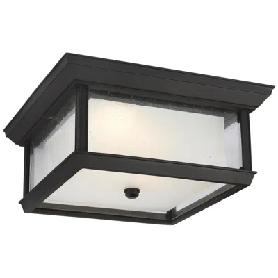Generation Lighting Mchenry 13" Black Led Outdoor Ceiling Light