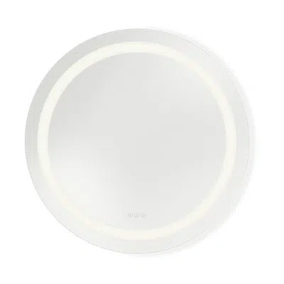 Generation Lighting Mera Round Frameless Anti-fog Wall Mirror