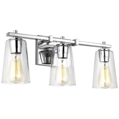 Generation Lighting Mercer 21 1/2" Wide Chrome 3-light Bath Light